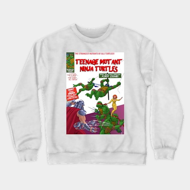 Ninja Turtles on a classic cover! Crewneck Sweatshirt by thecountingtree